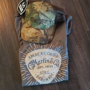 Martin co Med tshirt and real tree martin hat bran